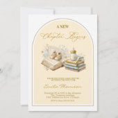 Elegant New Chapter Begins Baby shower  招待状 (正面)