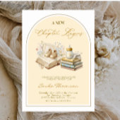 Elegant New Chapter Begins Baby shower  招待状