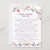 Elegant New Chapter Begins Bridal Shower Mad Libs (正面)