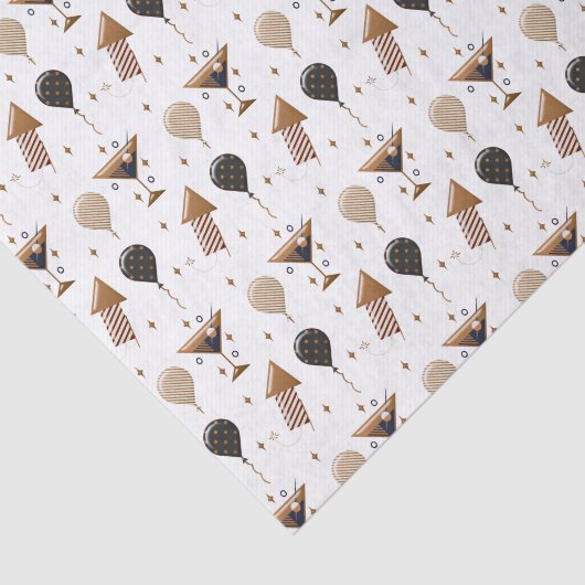 Elegant New Year Celebration Party Pattern 薄葉紙 (詳細)