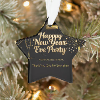 Elegant New Year Eve Paper Ornament オーナメント