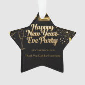 Elegant New Year Eve Paper Ornament オーナメント (正面)
