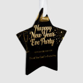 Elegant New Year Eve Paper Ornament オーナメント (正面)
