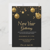 Elegant new year gathering party Invitation 招待状 (正面)