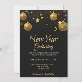 Elegant new year gathering party Invitation 招待状