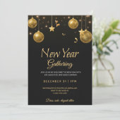 Elegant new year gathering party Invitation 招待状 (スタンド正面)