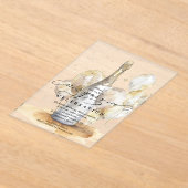 Elegant New Year's Eve Champagne & Balloons アクリル招待状 (レイダウン)