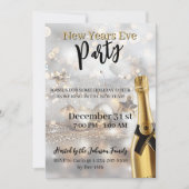 Elegant New Year's Eve Party Invitation シーズンカード (正面)