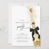 Elegant New Years Eve Party Invitation 招待状 (正面)