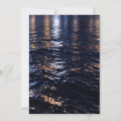 Elegant New York City Lights Waterfront  招待状 (裏面)