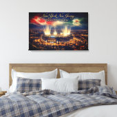 Elegant New York Stadium Host World Cup キャンバスプリント (インサイチュ (寝室))