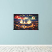 Elegant New York Stadium Host World Cup キャンバスプリント (インサイチュ (ウッドフロア))