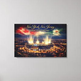 Elegant New York Stadium Host World Cup キャンバスプリント