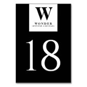 Elegant Newlywed Monogram Seating テーブルナンバー (裏面)