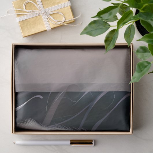 Elegant Night Safari Floral Leopard Decoupage  薄葉紙 (ギフト)