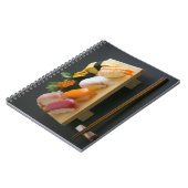 Elegant Nigiri Sushi – Hardcover Notebook by SUSHI ノートブック (左側)