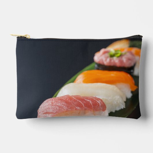 Elegant Nigiri Sushi Pouch – Minimal Zen アクセサリーポーチ (正面)