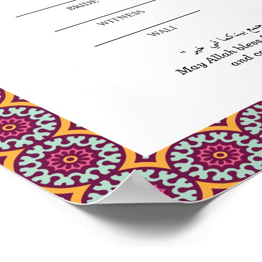 Elegant nikahnama ポスター (角)