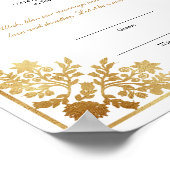 Elegant Nikkah Certificate Muslim Islamic Wedding ポスター (角)