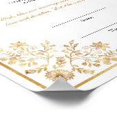 Elegant Nikkah Certificate Muslim Islamic Wedding ポスター (角)