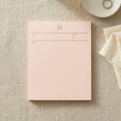 Elegant Notepad with Monogram for her ノートパッド