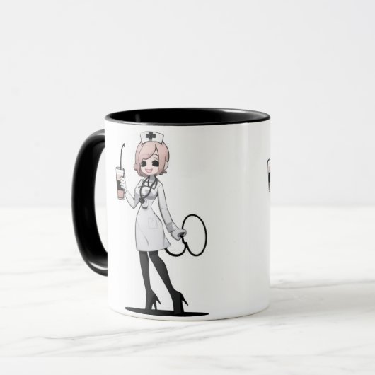 Elegant Nurse Coffee Mug マグカップ (正面左)
