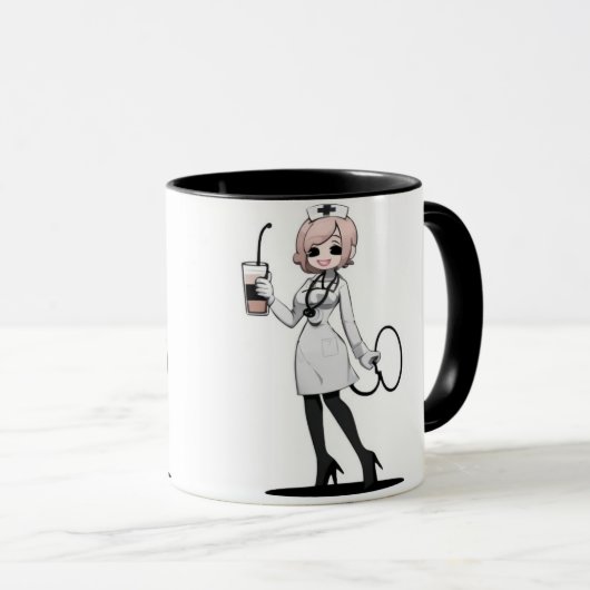 Elegant Nurse Coffee Mug マグカップ (正面右)