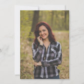 Elegant Nursing Graduation Invitation Photo | RN B 招待状 (裏面)