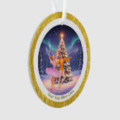 Elegant Nutcracker Ballet Christmas Ballerina Gift オーナメント (正面)