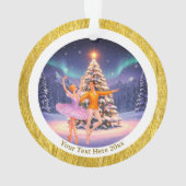 Elegant Nutcracker Ballet Christmas Ballerina Gift オーナメント (裏面)