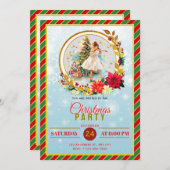 Elegant Nutcracker Christmas Holiday Party シーズンカード (正面/裏面)