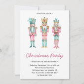 Elegant Nutcracker Christmas Party 招待状 (正面)
