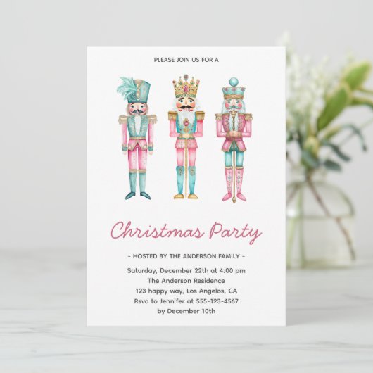 Elegant Nutcracker Christmas Party 招待状 (スタンド正面)