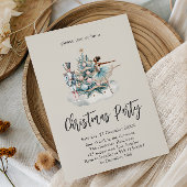 Elegant Nutcracker Christmas Tree Party 招待状