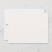 Elegant Oak Stationery Note Card セーブザデート (裏面)