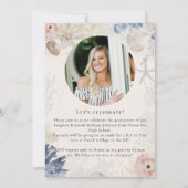 Elegant Ocean Beach Graduation Party 招待状 (裏面)