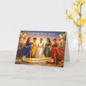 Elegant OES Birthday Card 2 カード (黄色い花)