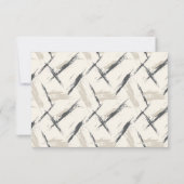 Elegant Off-White RSVP Card (裏面)