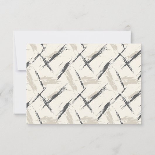 Elegant Off-White RSVP Card (裏面)