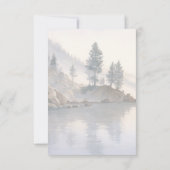 Elegant Off-White RSVP Card (裏面)