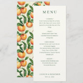 Elegant Off-White Serif Wedding Menu メニュー (正面/裏面)