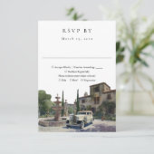 Elegant Old Money Country Estate Wedding 出欠カード (スタンド正面)