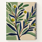 Elegant Olive Branch Personalized Recipe Book ノートブック (裏面)