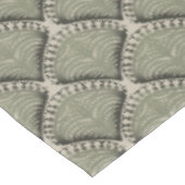 Elegant Olive Green Botanical Fan Pattern Neutral  テーブルクロス (アングル)