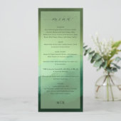 Elegant Olive Green Menu for High-End Dining メニュー (スタンド正面)
