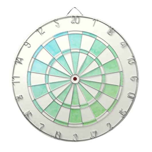 Elegant Ombre Dartboard with White Border ダーツボード (正面)