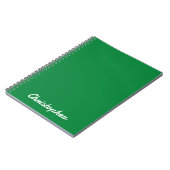 Elegant One Color Minimalist  Design ノートブック (左側)