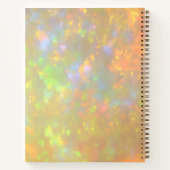 Elegant Opal Stone Texture Custom Name Sketch ノートブック (裏面)