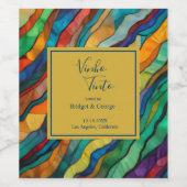 Elegant Opulent African destination wedding ワインラベル (シングルラベル)