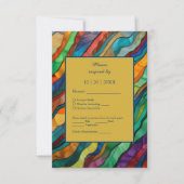 Elegant Opulent African destination wedding 出欠カード (正面)